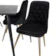 Spisegruppe Venture Home Dipp med 6 Velvet Deluxe Fløyel Stoler