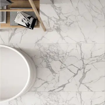 Klinker Ceramiche Keope Elements Lux Calacatta Hvit 30x60 cm