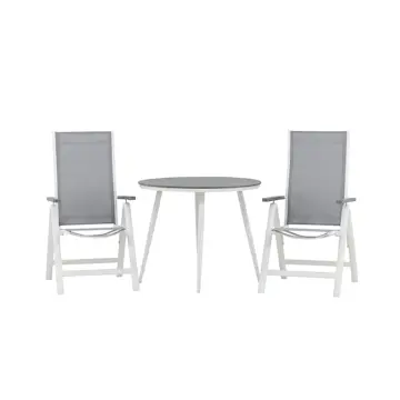 Cafégruppe Venture Home Break Ø90 cm med 2 Albany Stoler