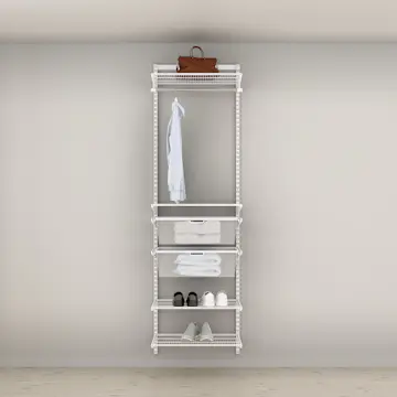 Innredningsløsning Elfa Garderobe Nr 2 Hvit B: 607 mm