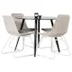 Spisegruppe Venture Home Plaza med 4stk Cirebon Stoler