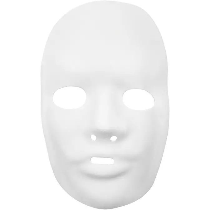 Helmaske Creativ Company Hvit 24x15,5 cm 1 stk
