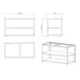 Grunnmodul MyOutdoorKitchen Nordic Line 120 cm for 2 moduler