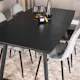 Spisegruppe Venture Home Ina med 4 Pobbie Stoler Fløyel
