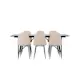 Spisegruppe Venture Home Astrid med 6 Polar Stoler