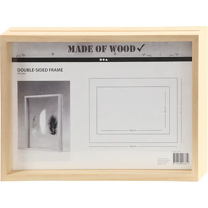 Dobbelramme Creativ Company Dybde 4,5 cm Str 22,1x30,8 cm 1 Stk