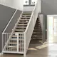 Trappefornyer Lundbergs Premium Nordic White Eik Enkeltrinn