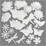 Sommerfigurer Creativ Company Hvit 4,5-12 cm 240 g 362 stk/1 Pk