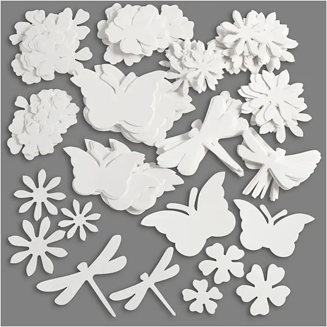Sommerfigurer Creativ Company Hvit 4,5-12 cm 240 g 362 stk/1 Pk