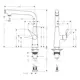 Kjøkkenbatteri Hansgrohe Metris Select 260
