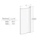 Duschdörr Contura Shower Space SBVF Bockad