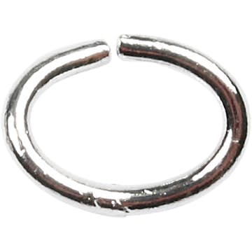 Ovale Ringer Creativ Company Forsølvet Tykkelse 1 mm 40 Stk/1 Pk