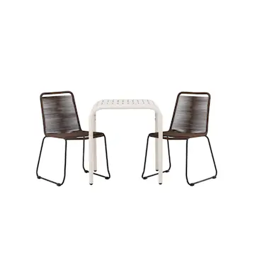 Cafégruppe Venture Home Borneo Bord med 2 Lindos Stoler