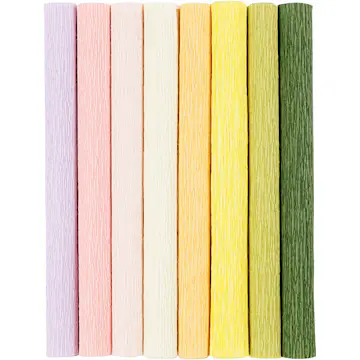 Kreppapir Creativ Company Pastellfarger 25x60 cm