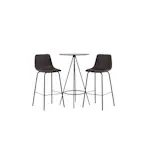 Spisegruppe Venture Home Bistro Ø60 cm med 2 stk Alexi Stoler