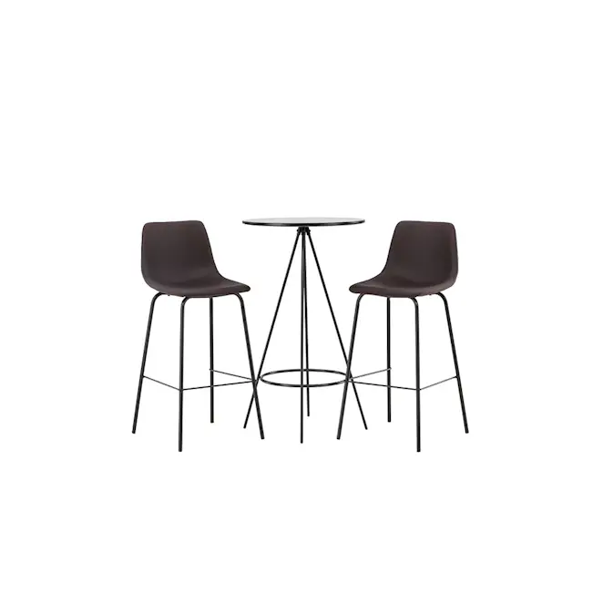 Spisegruppe Venture Home Bistro Ø60 cm med 2 stk Alexi Stoler