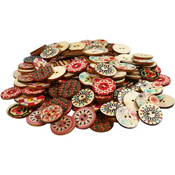 Treknapper Creativ Company D 20 mm 180 stk/1 Pk