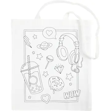 Mulepose Creativ Company Hvit 38x42 cm 130 g 1 stk/1 stk