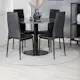 Spisegruppe Venture Home Estelle med 4 Sly Stoler Kunstlær