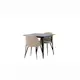 Spisegruppe Venture Home Tempe med 2 Velvet Stitches Stoler