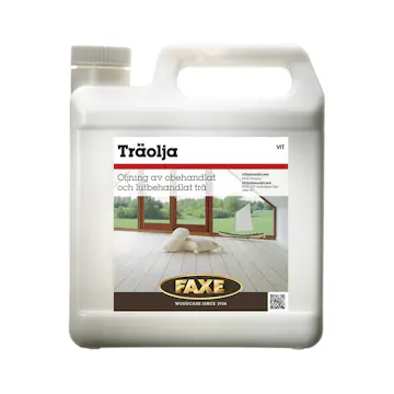 Träolja Faxe Underhållsolja Vitpigmenterad 1L
