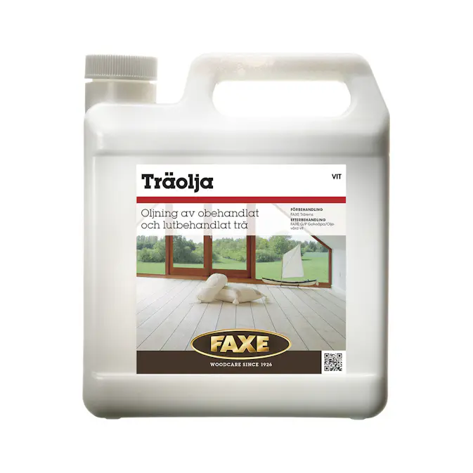 Träolja Faxe Underhållsolja Vitpigmenterad 1L