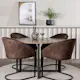 Spisegruppe Venture Home Durango Ø120 cm med 4 stk Evening Stoler