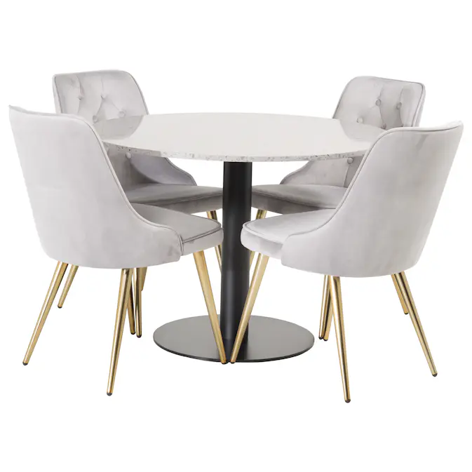 Spisegruppe Venture Home Roxanna med 4 Vera Stoler