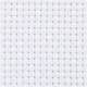 Broderistoff Creativ Company Aida Str 50x50 cm 35 Ruter pr 10 cm 1 stk Hvit