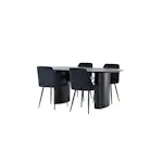 Spisegruppe Venture Home Isolde med 4 stk Night Stoler