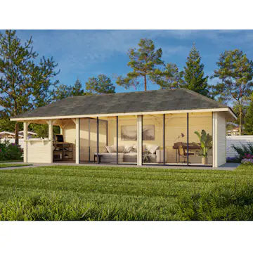 Hagestue Palmako Bianca 24,9 m2 Sett 219 Slide