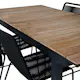 Spisegruppe Venture Home Mendi med 4 Levi Stoler