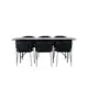 Spisegruppe Venture Home Astrid med 6 Selma Stoler