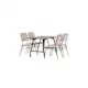 Spisegruppe Venture Home Kaseidon med 4 stk Seda Stoler