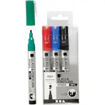 Glass- og Porselenstusj Creativ Company 31336 Semi Opaque 4 stk/1 Pk