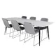 Spisegruppe Venture Home Polar med 6stk Muce Stoler