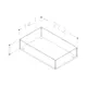 Skuffeinndeler Korsbakken A Plexiglass Stor 1 rom