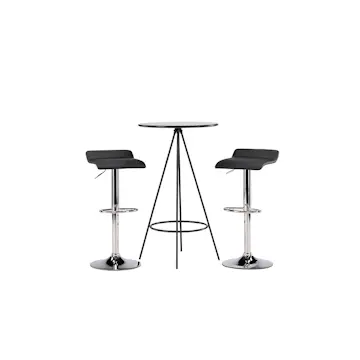 Spisegruppe Venture Home Bistro Ø60 cm med 2 stk Jonna Stoler
