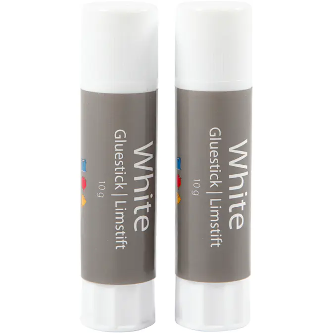 Limstift Creativ Company Hvit Rund 2 stk/1 Pk