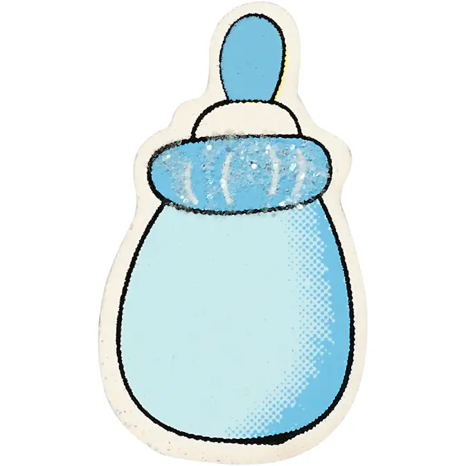 Figurer Creativ Company Tåteflaske Str 22x37 mm 10 stk/1 Pk