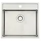 Diskho Lavabo Kubus 520 Soft 530 mm Rostfri Enkel med Korgventil & Vattenlås