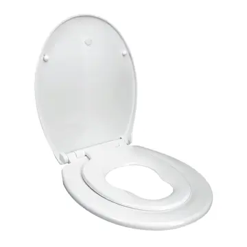 Toalettsete Arrow Duo Seat Myk Lukking Hardsete