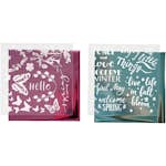 Dekorasjonsfolie Creativ Company Limark Lyseblå Rosa Vår 2x2 Ark/1 Pk