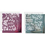 Dekorasjonsfolie Creativ Company Limark Lyseblå Rosa Vår 2x2 Ark/1 Pk