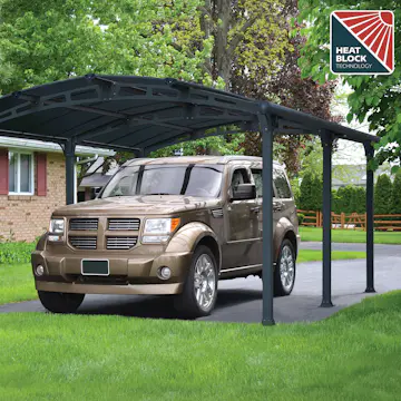 Carport Canopia av Palram Arcadia i Metall 3,6x6,5 m