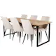 Spisegruppe Venture Home Cirebon med 6stk Leone Stoler