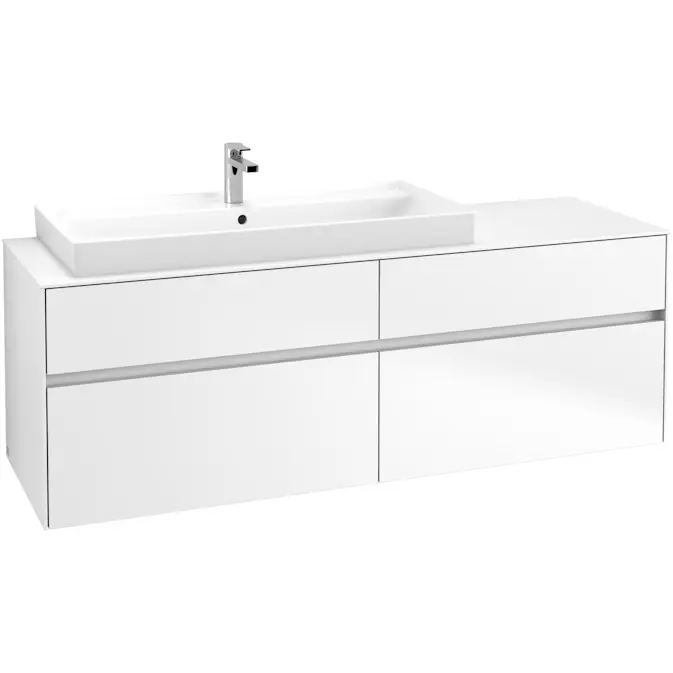 Tvättställsskåp Villeroy & Boch Collaro 160 cm med 4 Lådor för Ovanpåliggande Skåpstvättställ