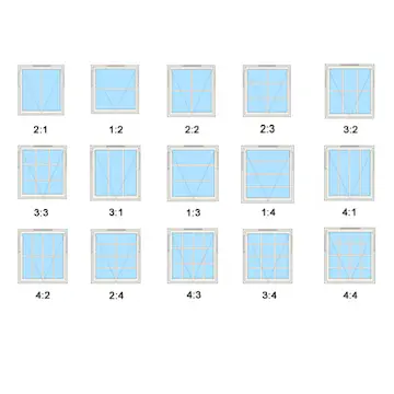 Sprosser Natre Gjennomgående Vindu/Balkongdør