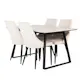 Spisegruppe Venture Home Estelle med 4stk Leone Stoler