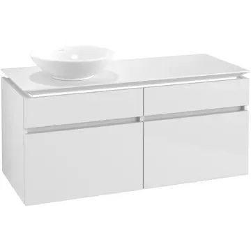Tvättställsskåp Villeroy & Boch Legato 1200 med 4 Lådor för Ocentrerat Ytmonterat Tvättställ